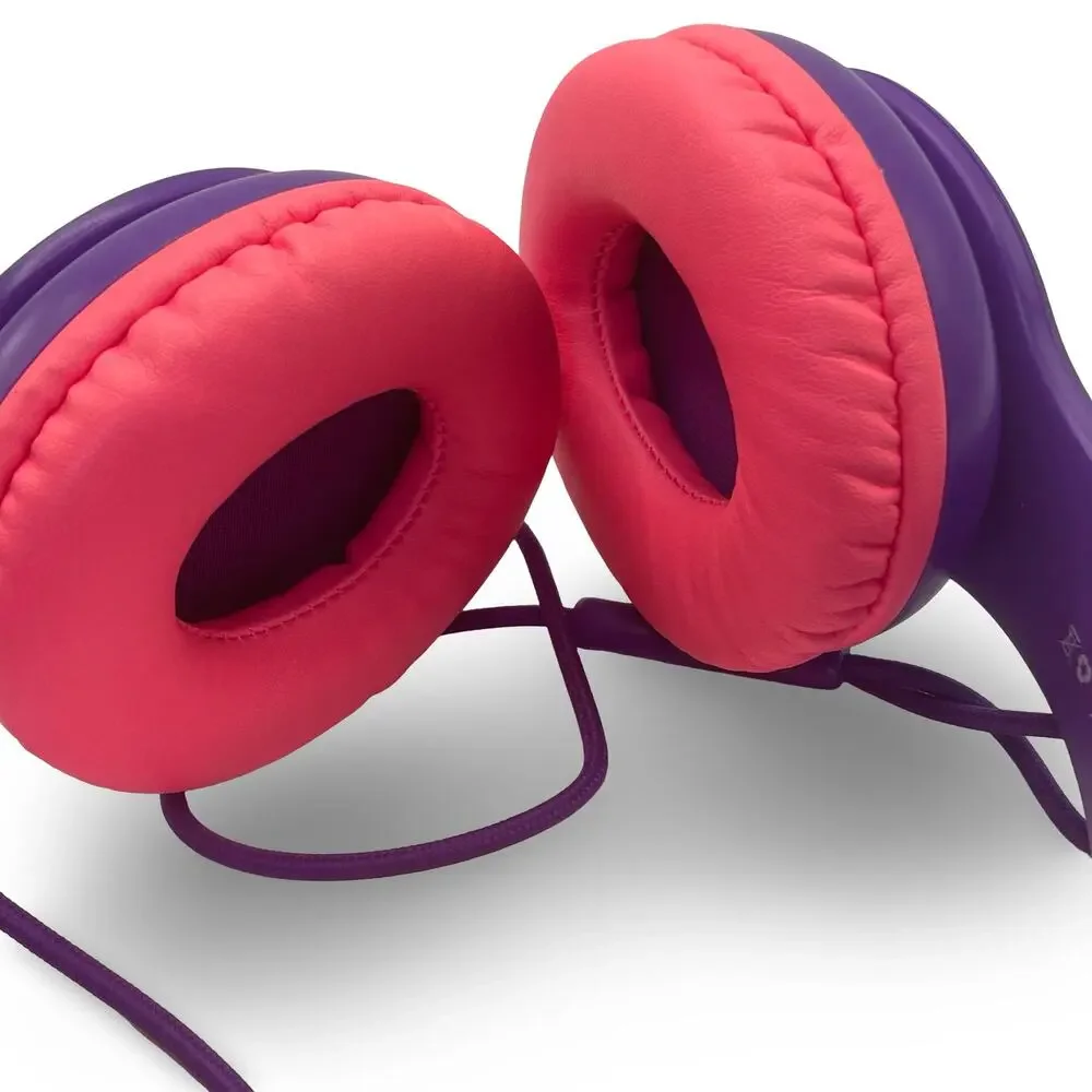 Nivava Gaming Headset with Microphone Purple Pink Stereo Surround Sound PC Xbox